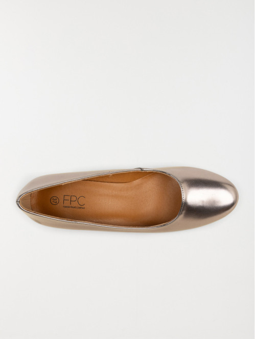 Escarpins coloris bronze...