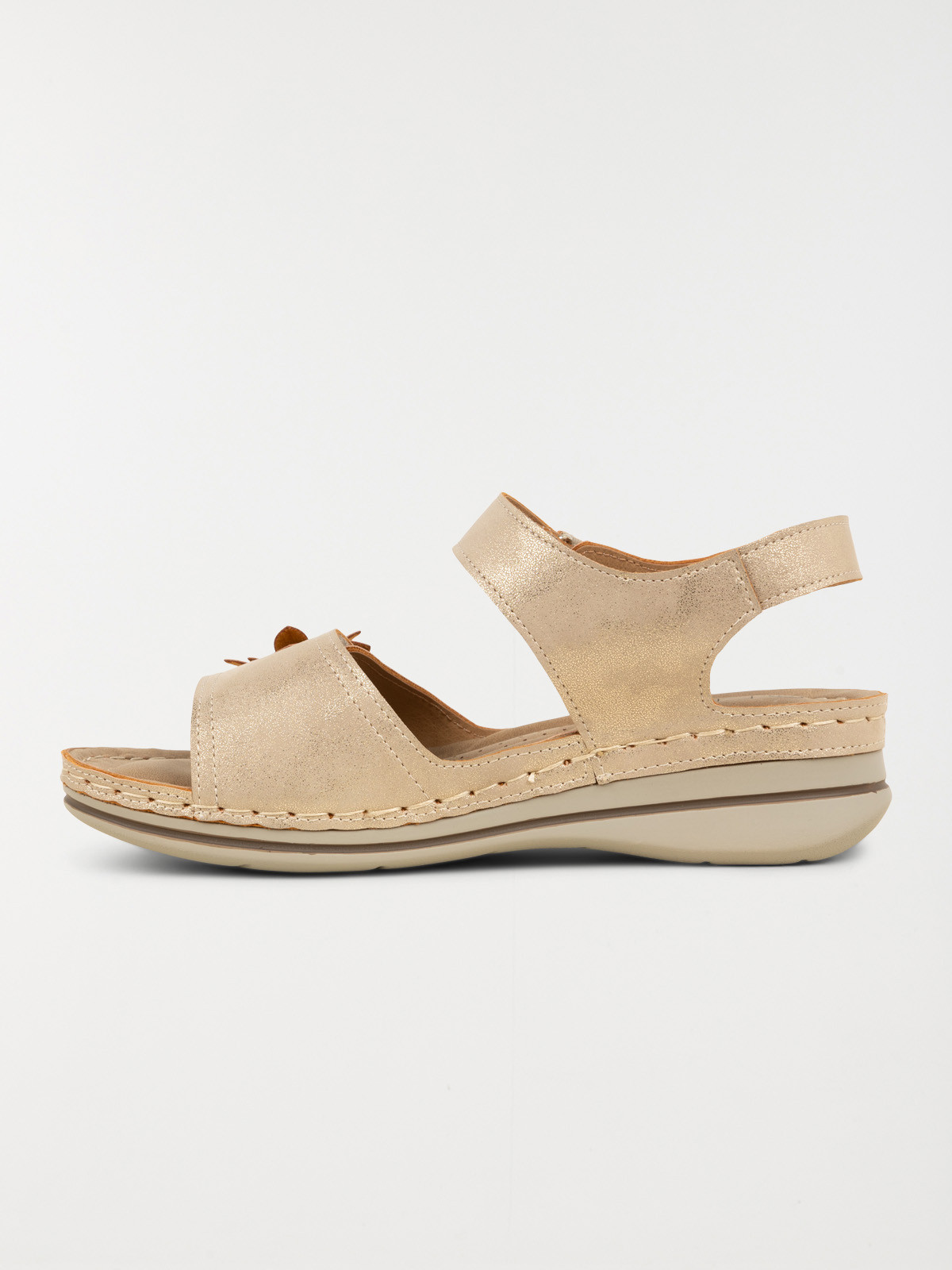 Sandales conforts dorées femme (36-41)