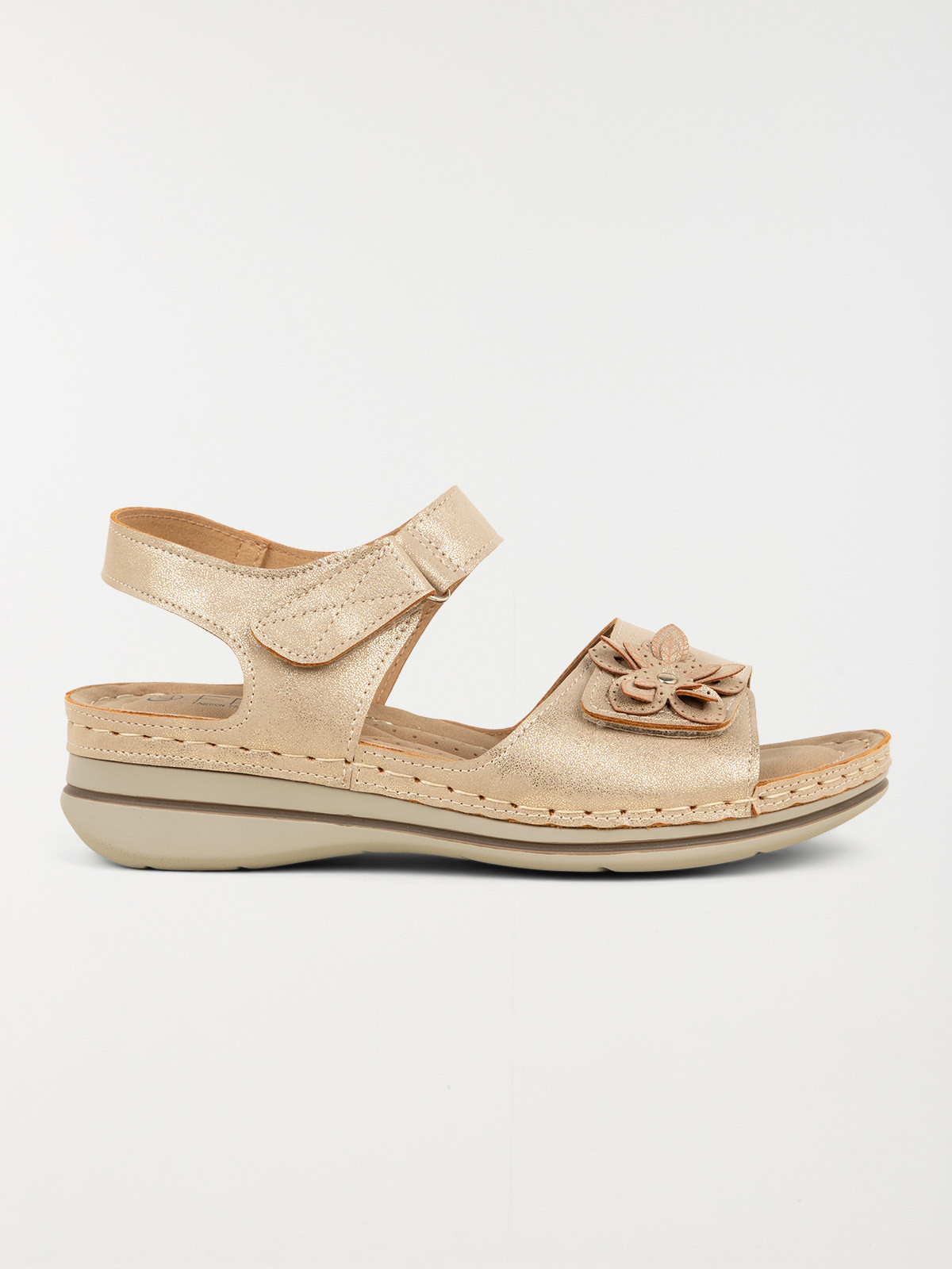 Sandales conforts dorées femme (36-41)