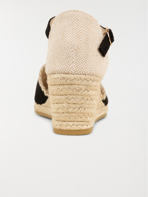 Sandales compensées noires...