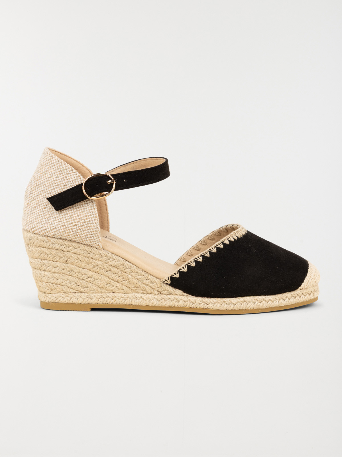 Sandales compensées noires femme (36-41)