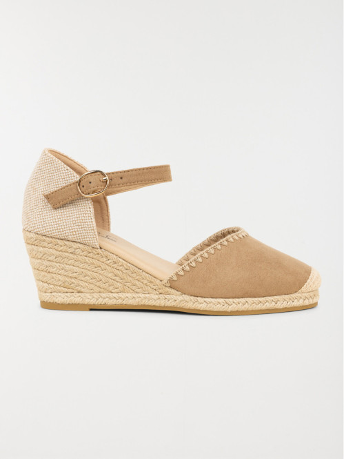 Sandales compensées beige femme (36-41)