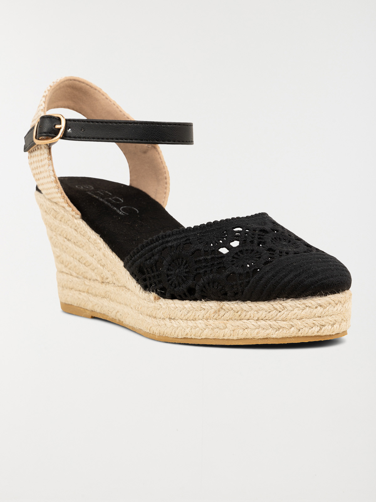 Sandale compensée crochet femme (36-41) Sandale compensée crochet femme (36-41)