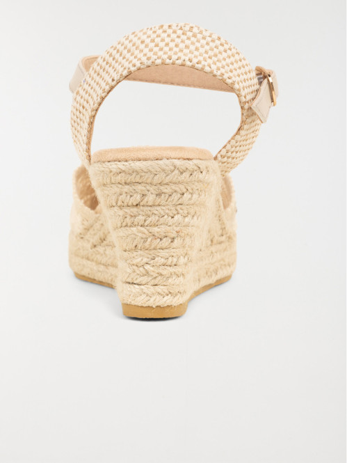 Sandale compensée femme crochet (36-41) Sandale compensée femme crochet (36-41)