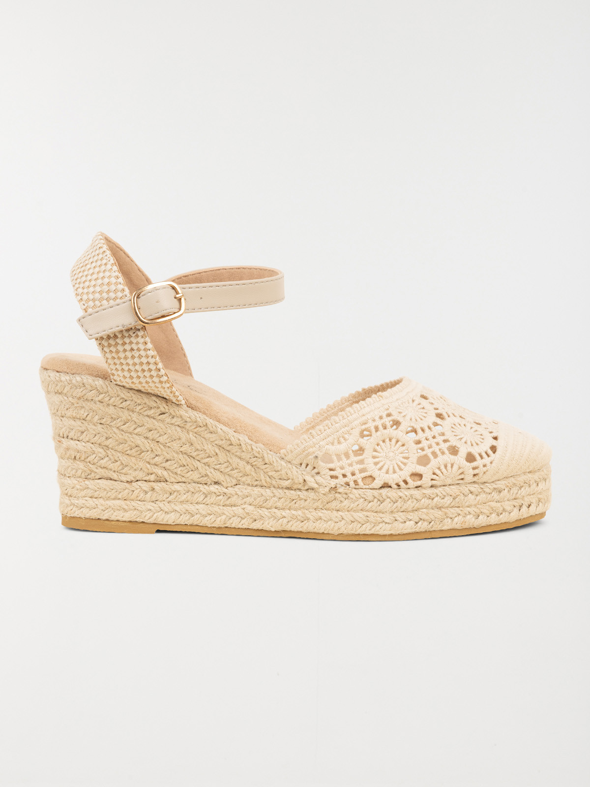 Sandale compensée femme crochet (36-41)