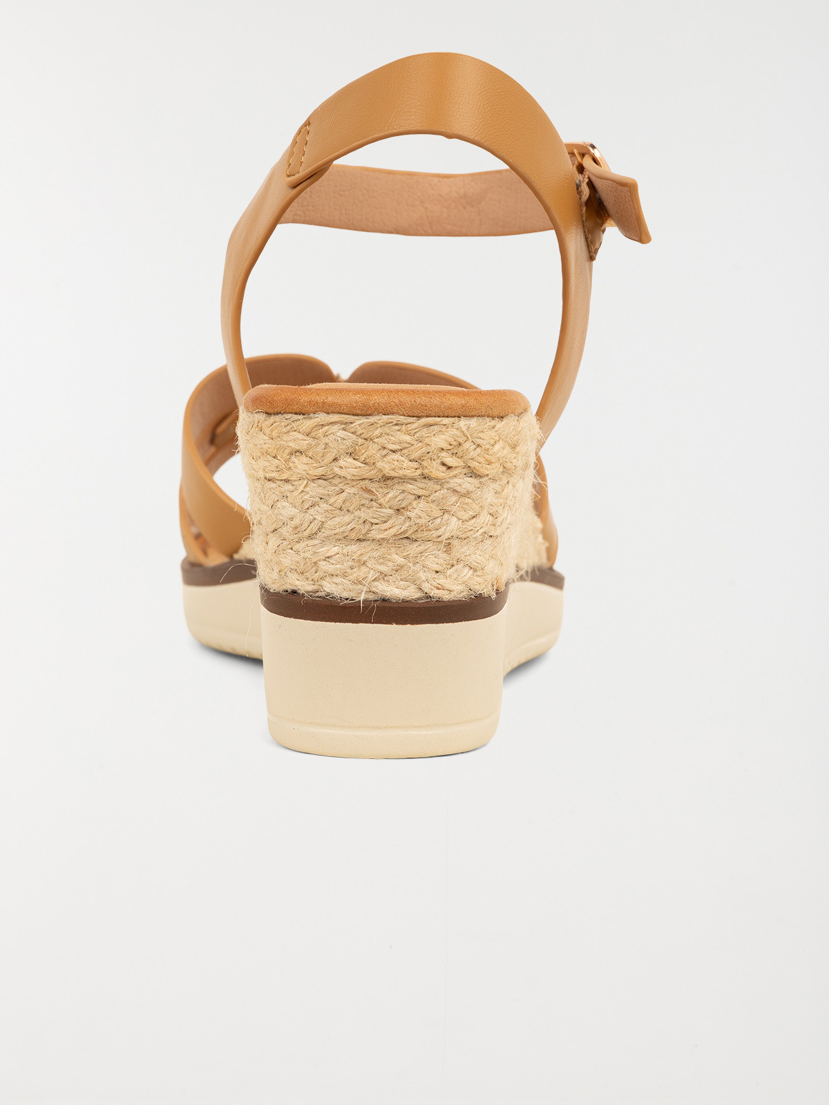 Sandale compensée femme camel (36-41) Sandale compensée femme camel (36-41)