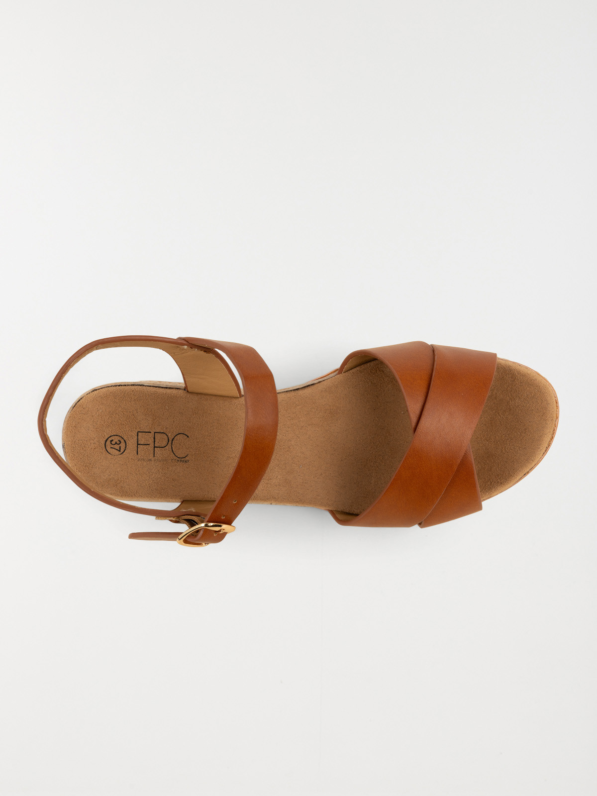 Sandale compensée marron femme (36-41) Sandale compensée marron femme (36-41)