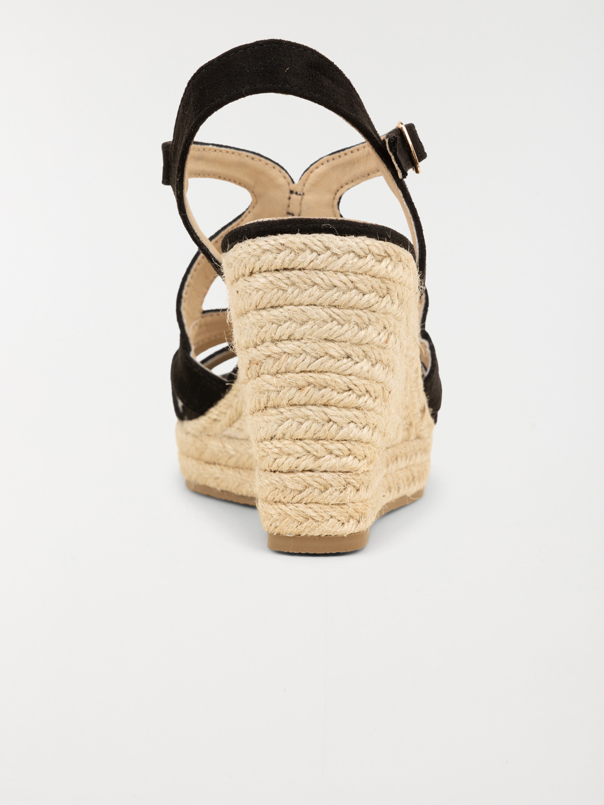 Sandales noires compensées femme (36-41)