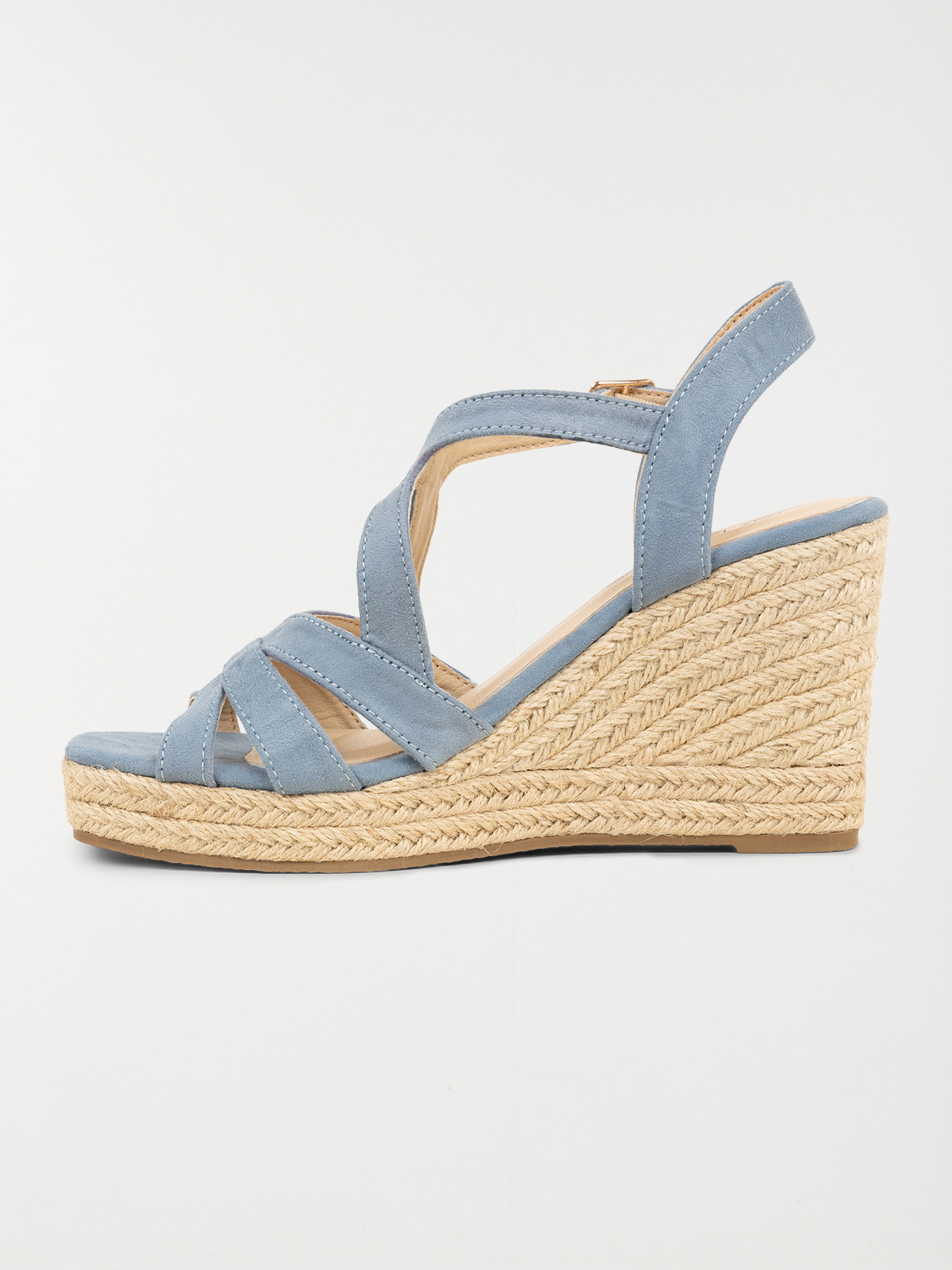 Sandales bleues compensées femme (36-41)