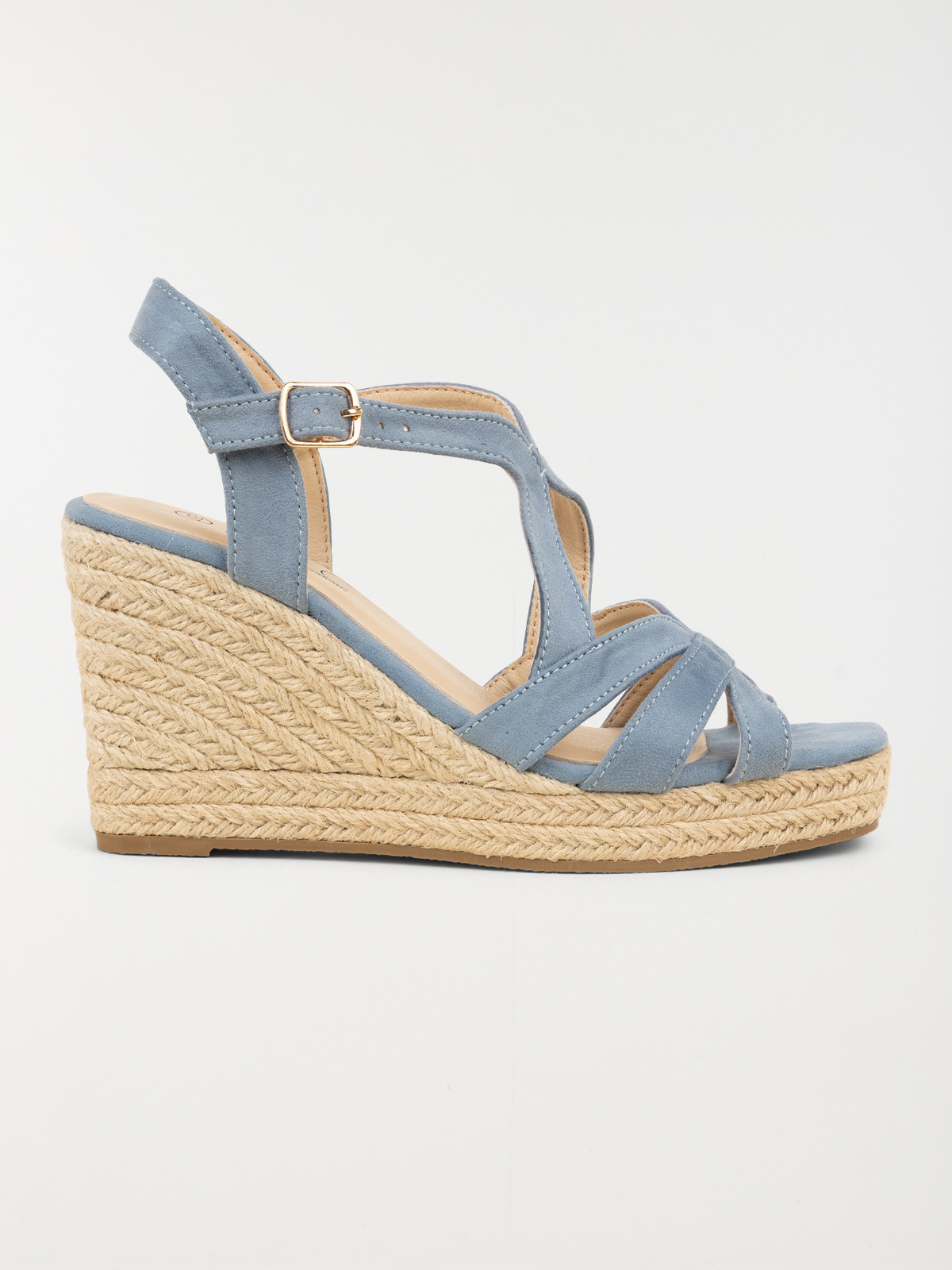 Sandales bleues compensées femme (36-41)