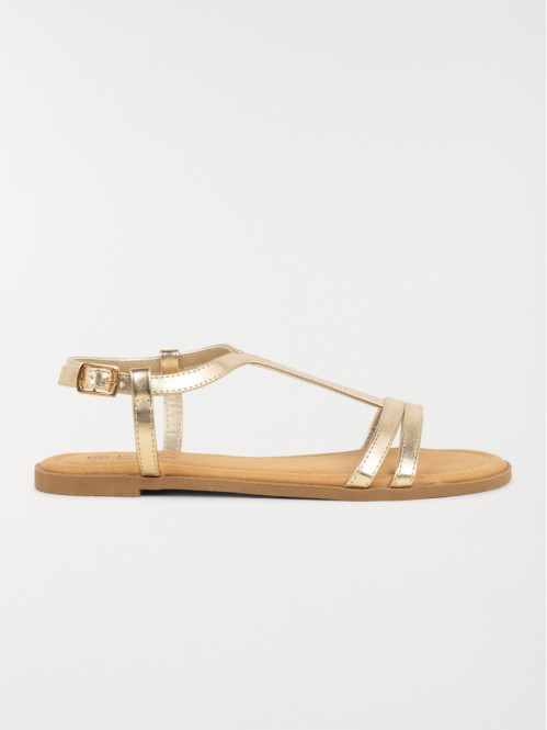 Sandales coloris or femme (37-42)