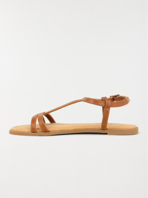 Sandales coloris tan femme...