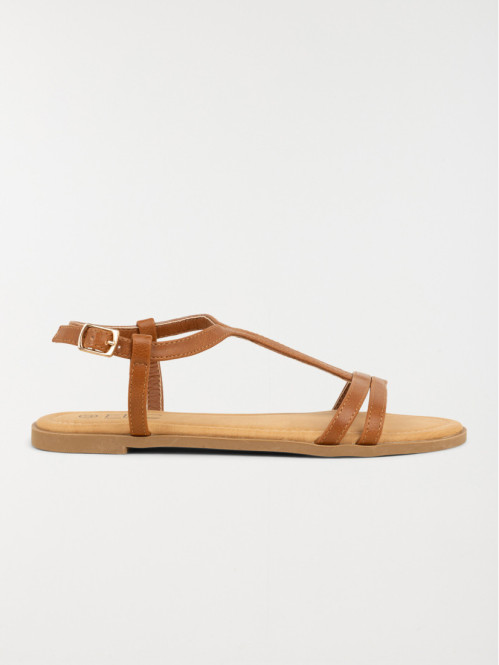 Sandales coloris tan femme...