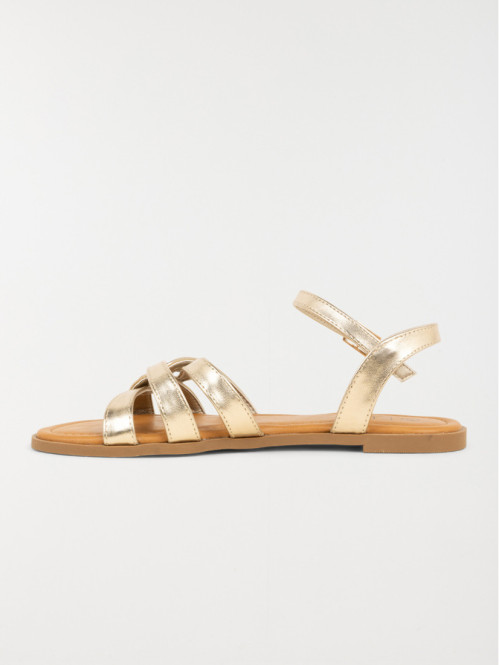 Sandales coloris doré femme (37-42) Sandales coloris doré femme (37-42)