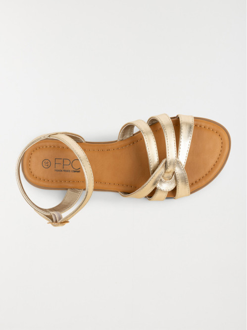 Sandales coloris doré femme (37-42) Sandales coloris doré femme (37-42)
