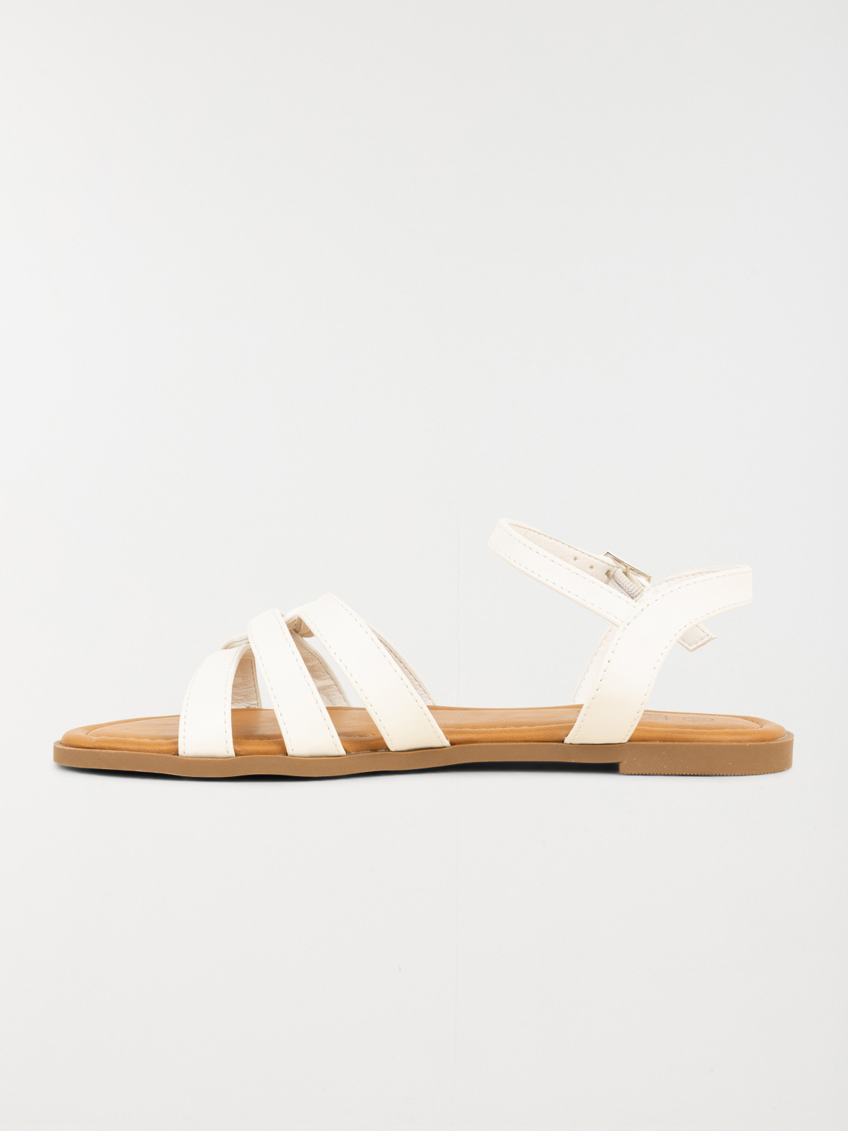 Sandales coloris blanc femme (37-42)