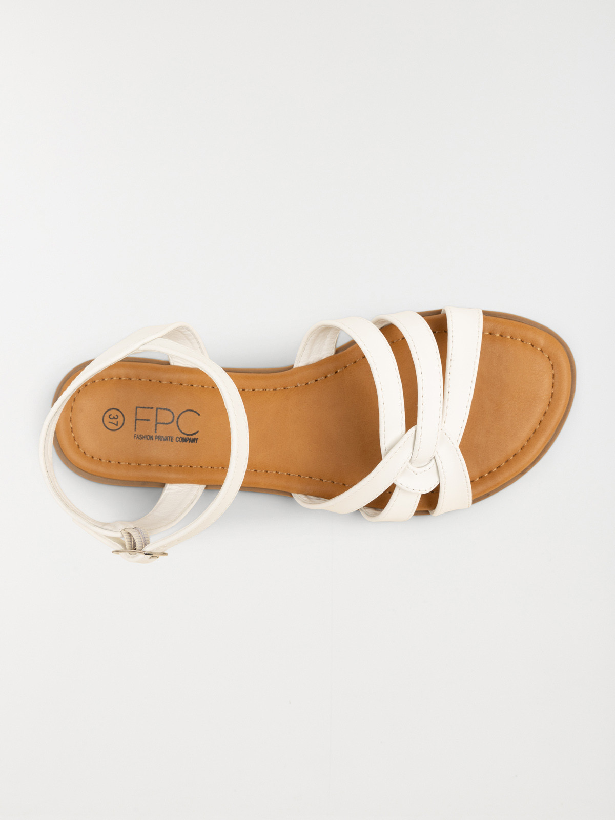 Sandales coloris blanc femme (37-42)