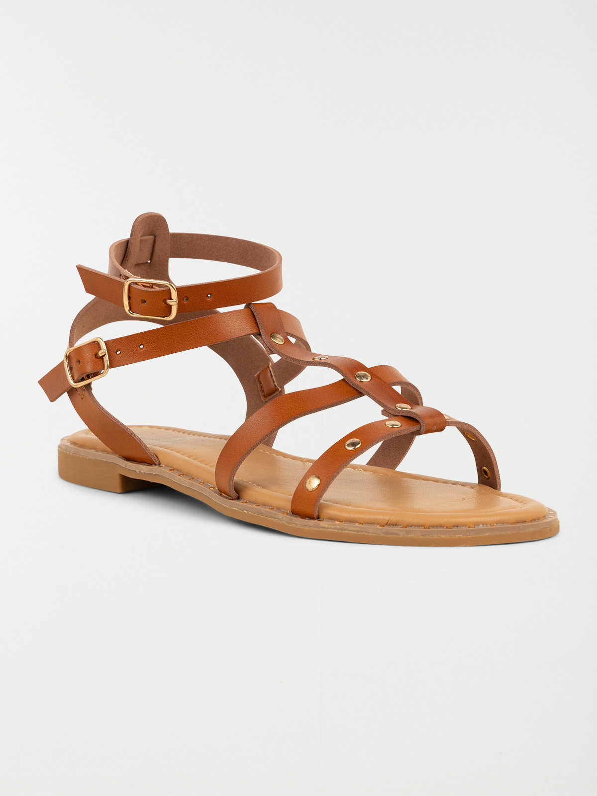 Sandale montante plate femme (36-41)