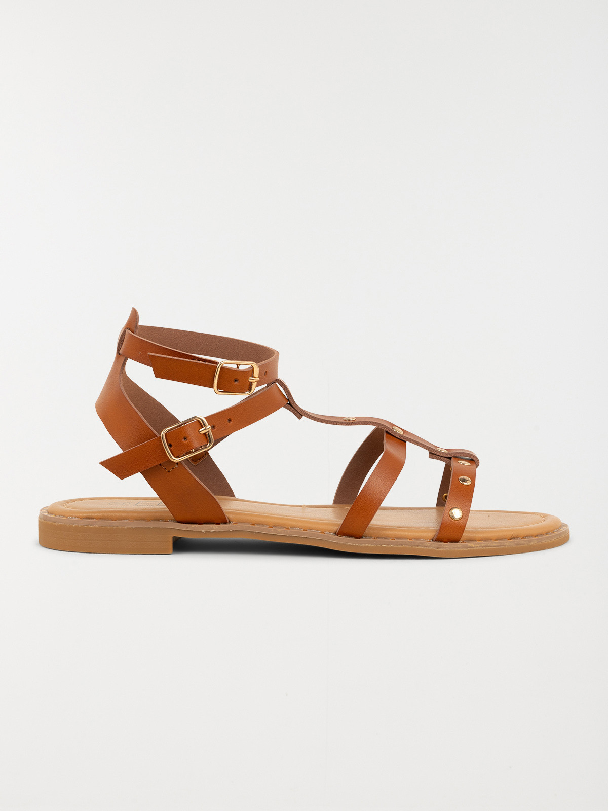 Sandale montante plate femme (36-41)
