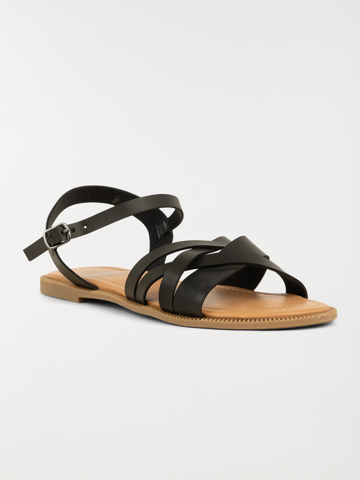 Sandales multibrides femme noir (36-41)