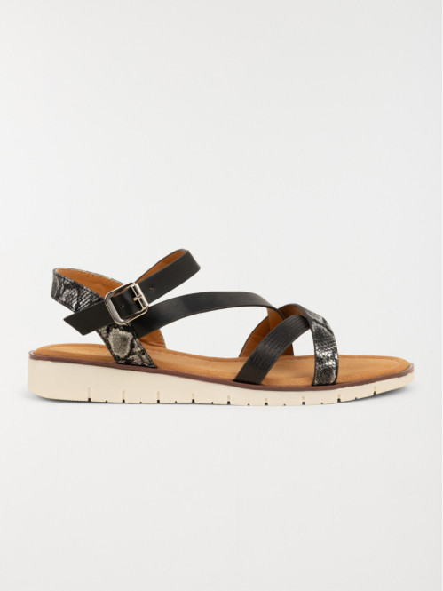 Sandales brides imprimées femme (36-41)