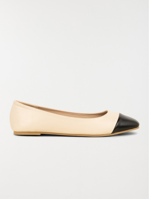Ballerines bicolore femme...