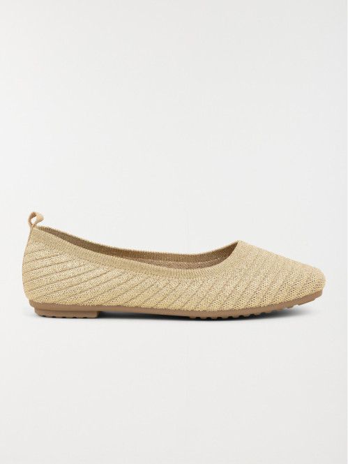 Ballerines coloris doré femme (36-41)