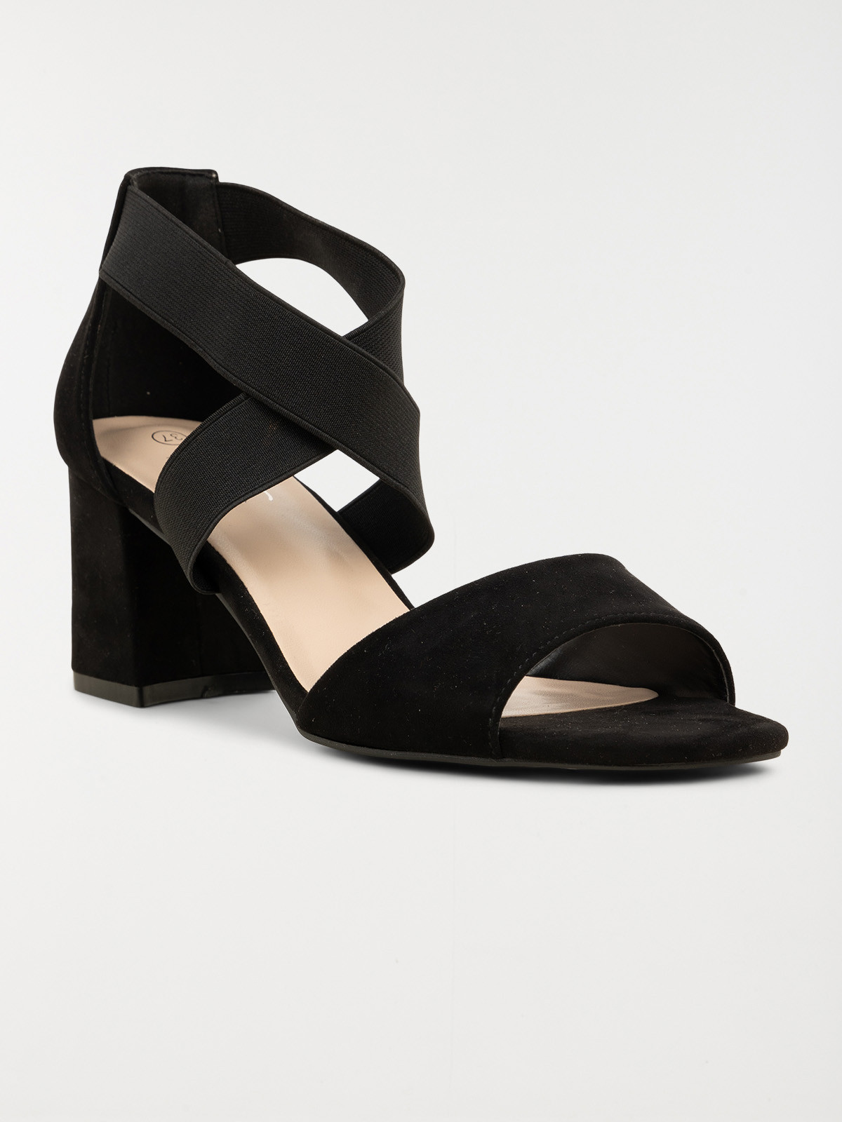 Sandale noire talon haut femmme (36-41)