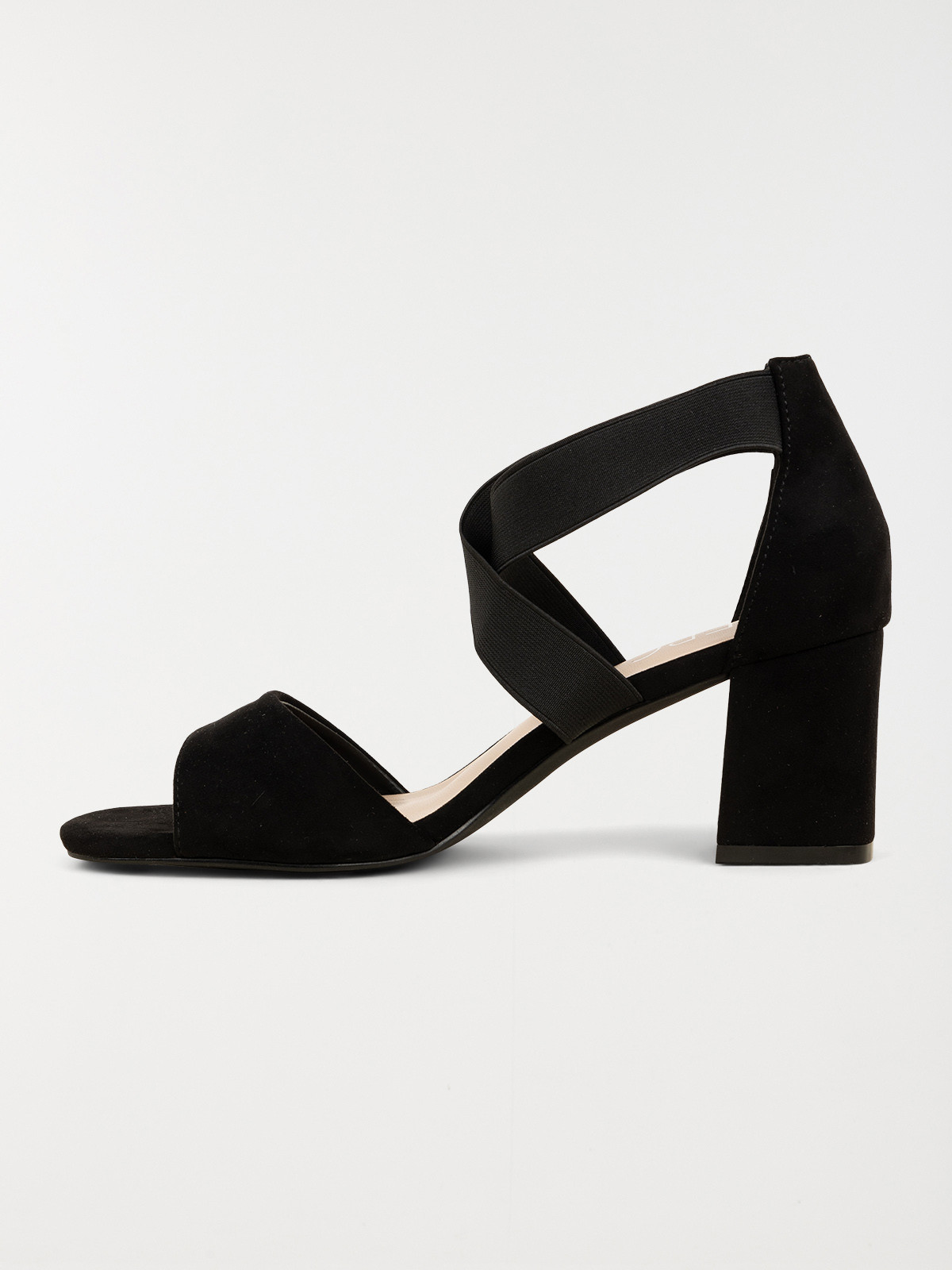Sandale noire talon haut femmme (36-41)