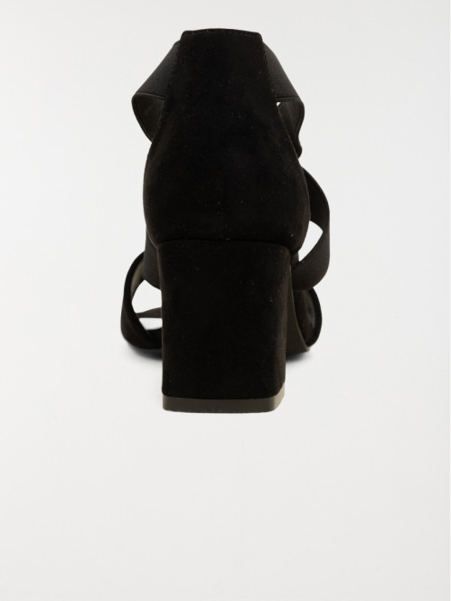 Sandale noire talon haut...