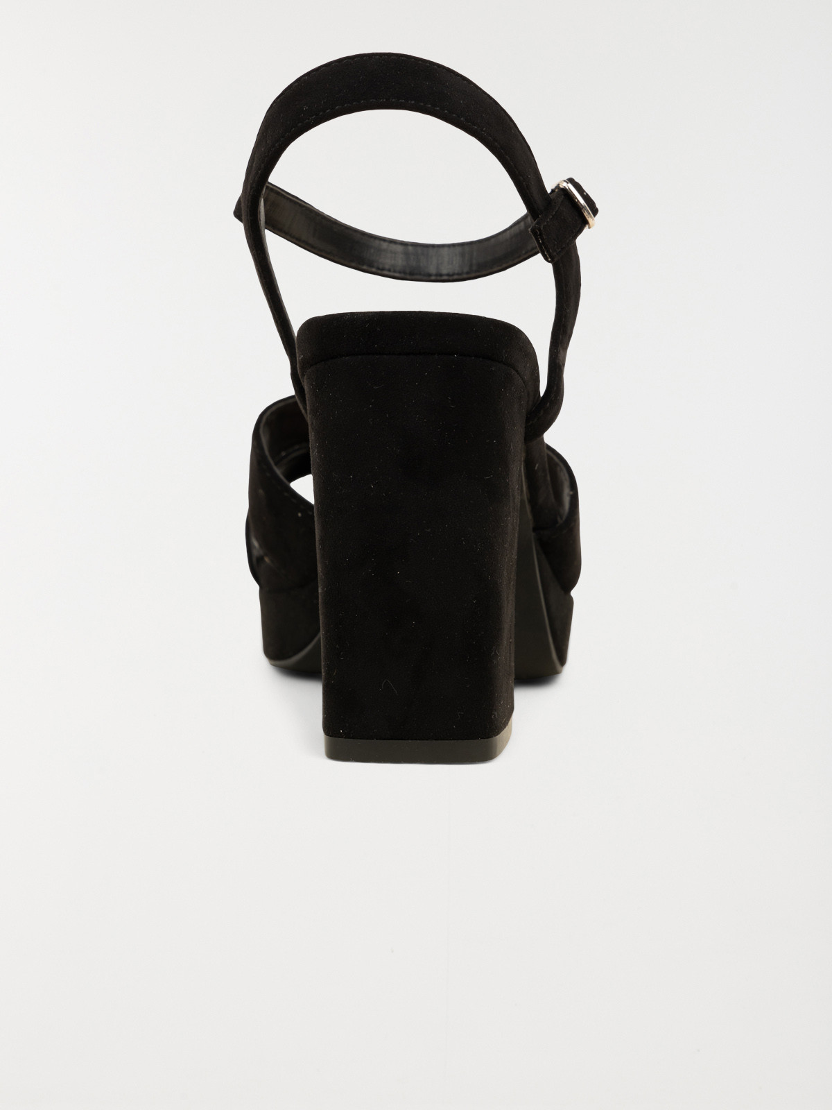 Sandales noires à talon femme (36-41)