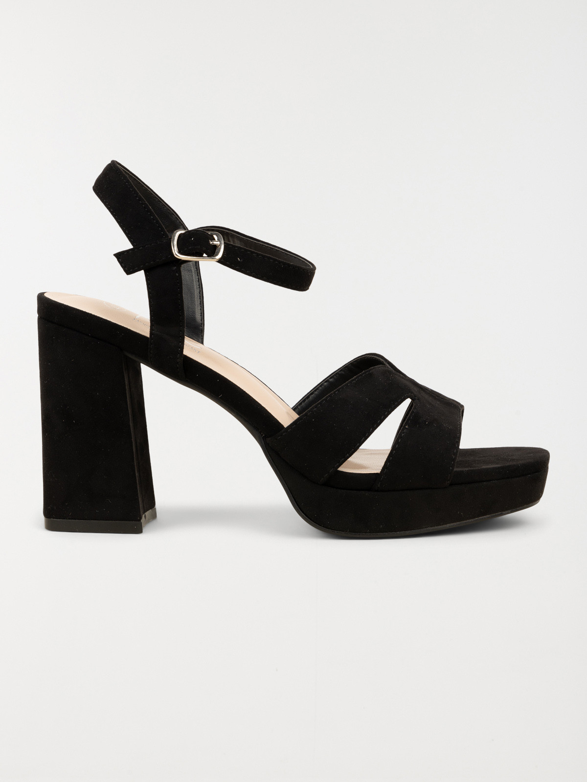 Sandales noires à talon femme (36-41)