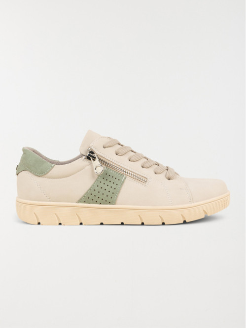 Baskets lacets et zips femme (36-41)