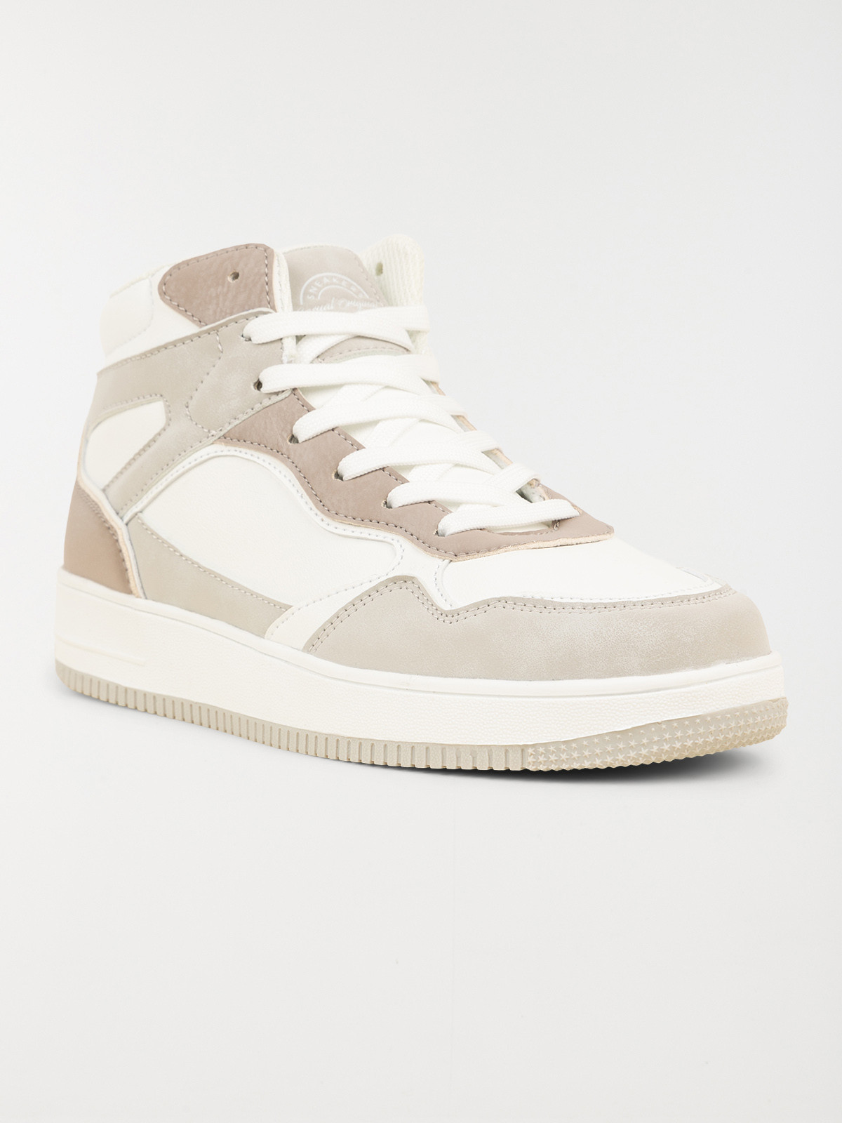 Baskets montantes femme beige (36-41) Baskets montantes femme beige (36-41)