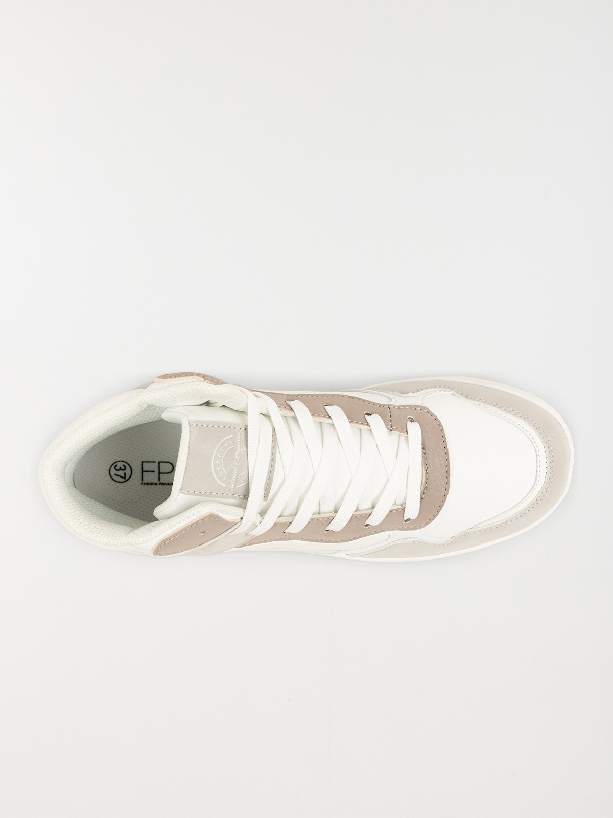Baskets montantes femme beige (36-41) Baskets montantes femme beige (36-41)