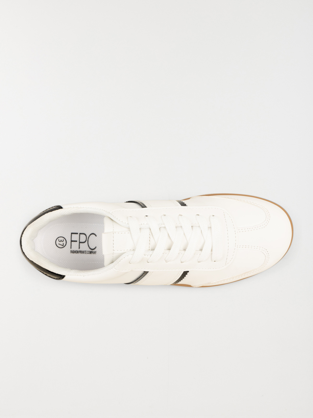 Baskets blanches et noires femme (36-41)