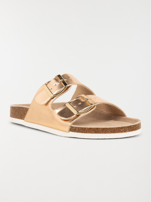 Mules plates 2 brides femme (37-42)