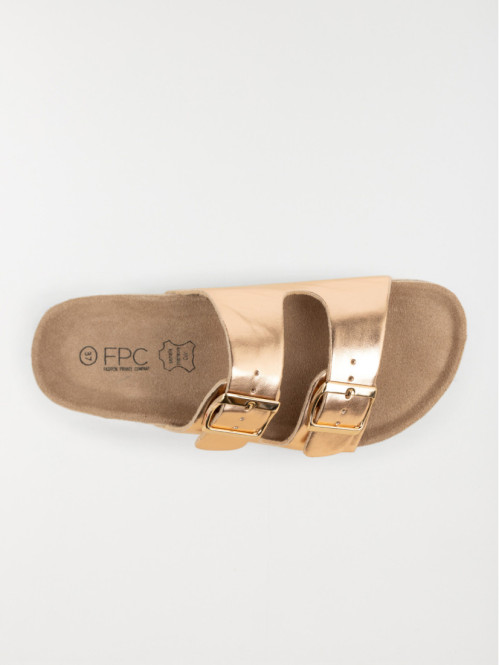 Mules plates 2 brides femme (37-42)