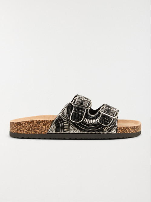 Mules strass noires femme...