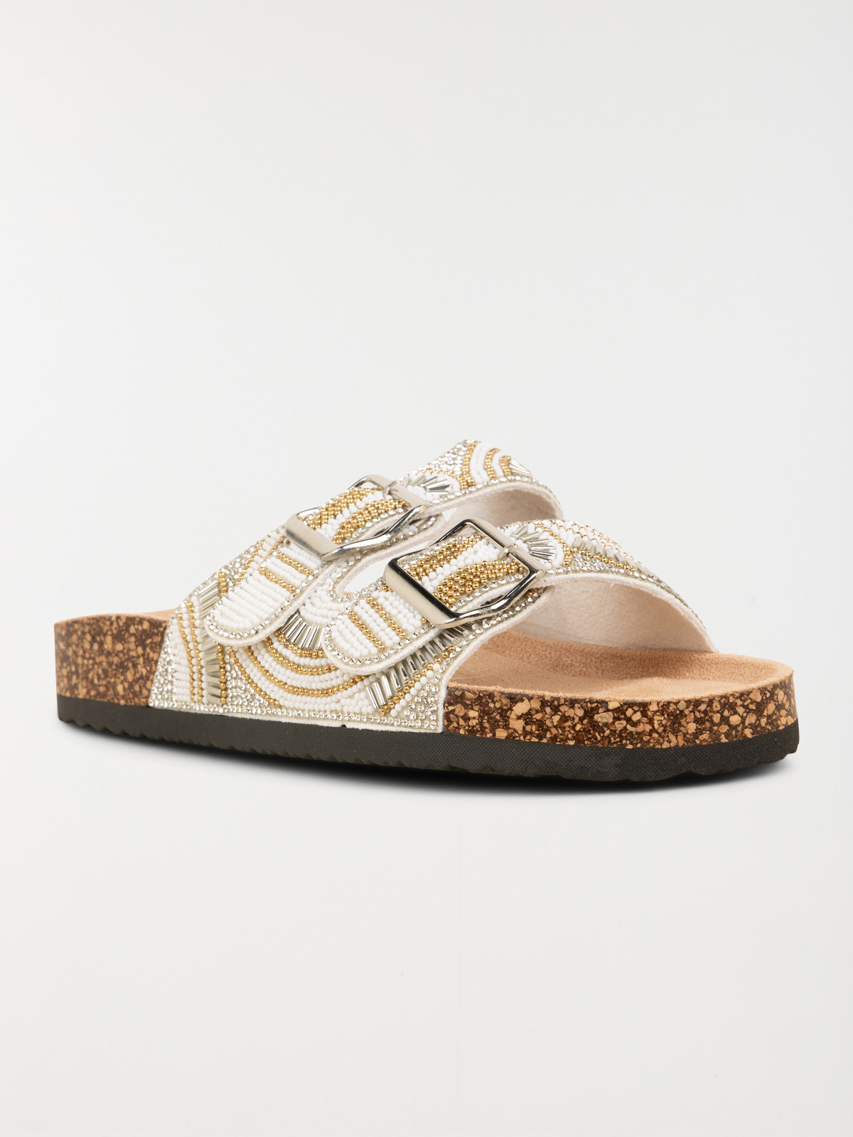 Mules strass blanches femme (36-41) Mules strass blanches femme (36-41)