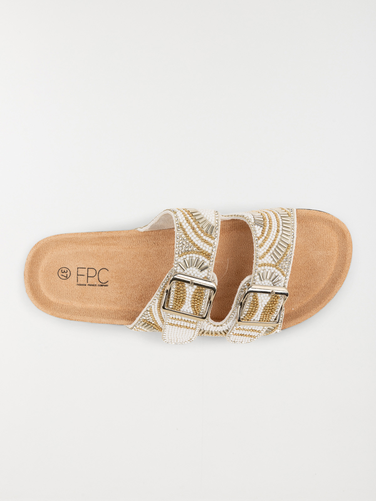 Mules strass blanches femme (36-41) Mules strass blanches femme (36-41)