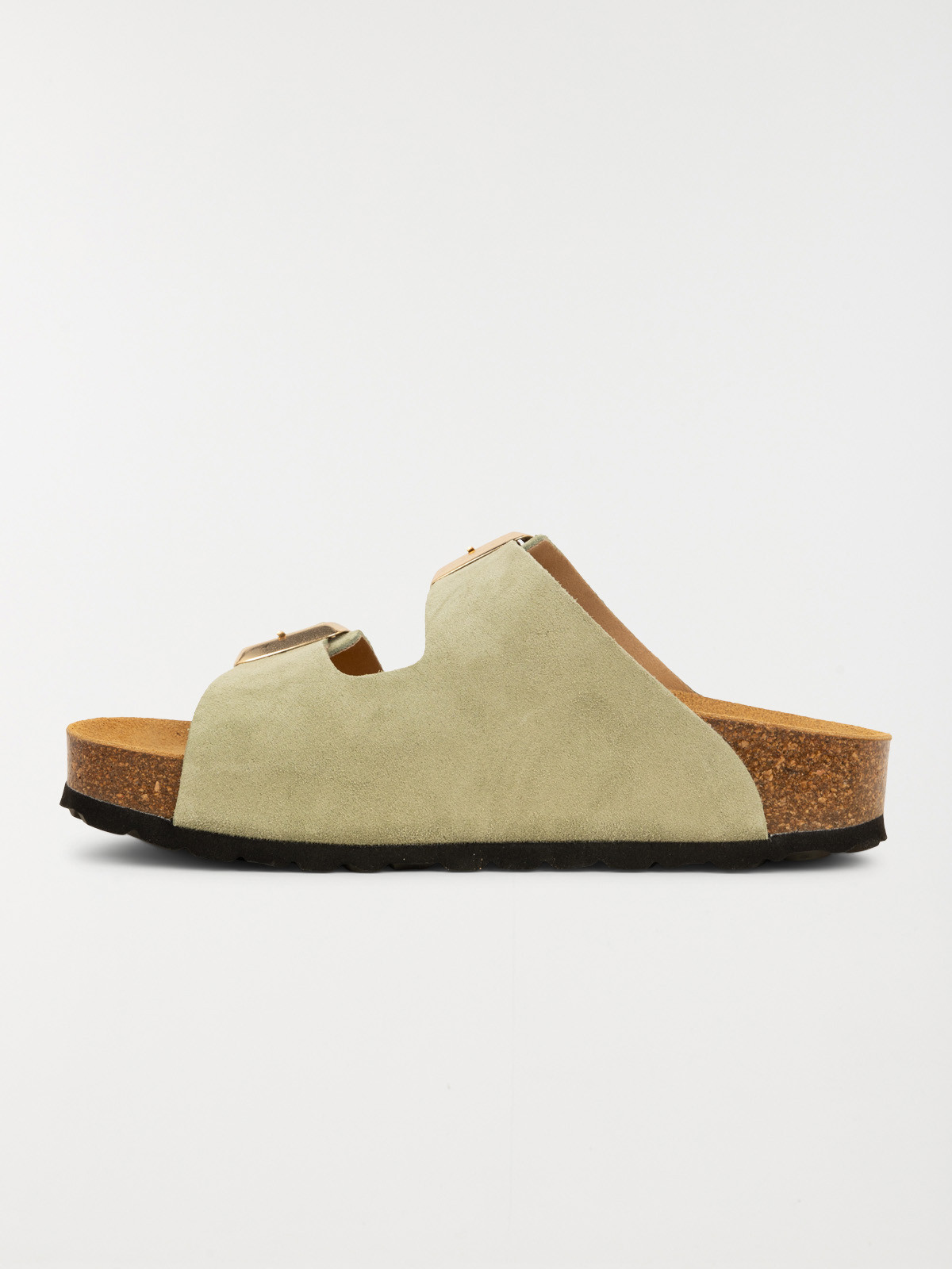 Mules plates femme vert (37-42)