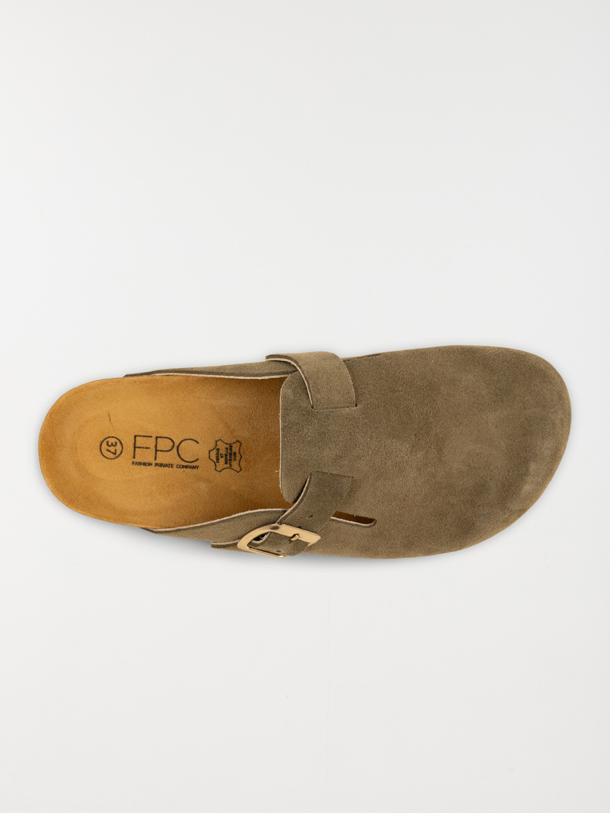 Mules sabots plates femme kaki (37-42)