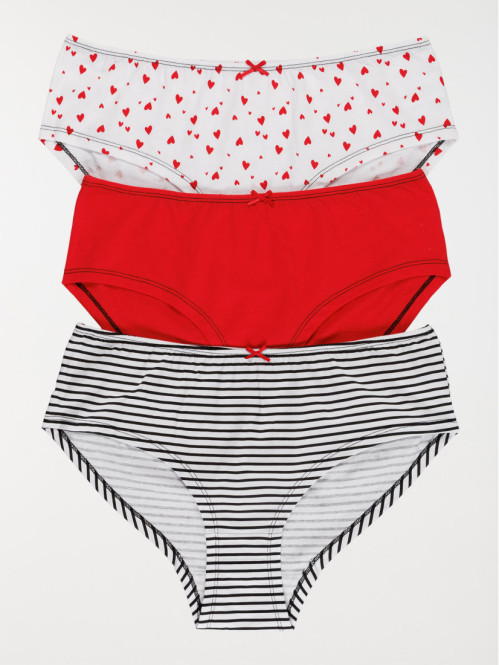 Lot 3 shorties hipster femme (S-XL)