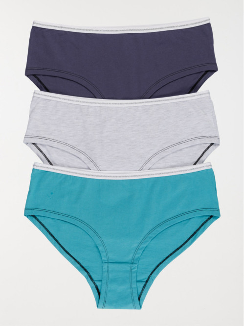 Lot de 3 shorties hipster...