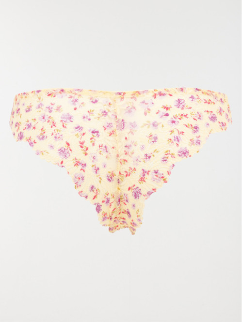 Tanga dentelle imprimé fleuri (S-XL) Tanga dentelle imprimé fleuri (S-XL)