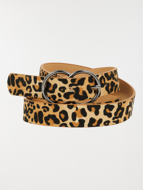 Ceinture léopard femme