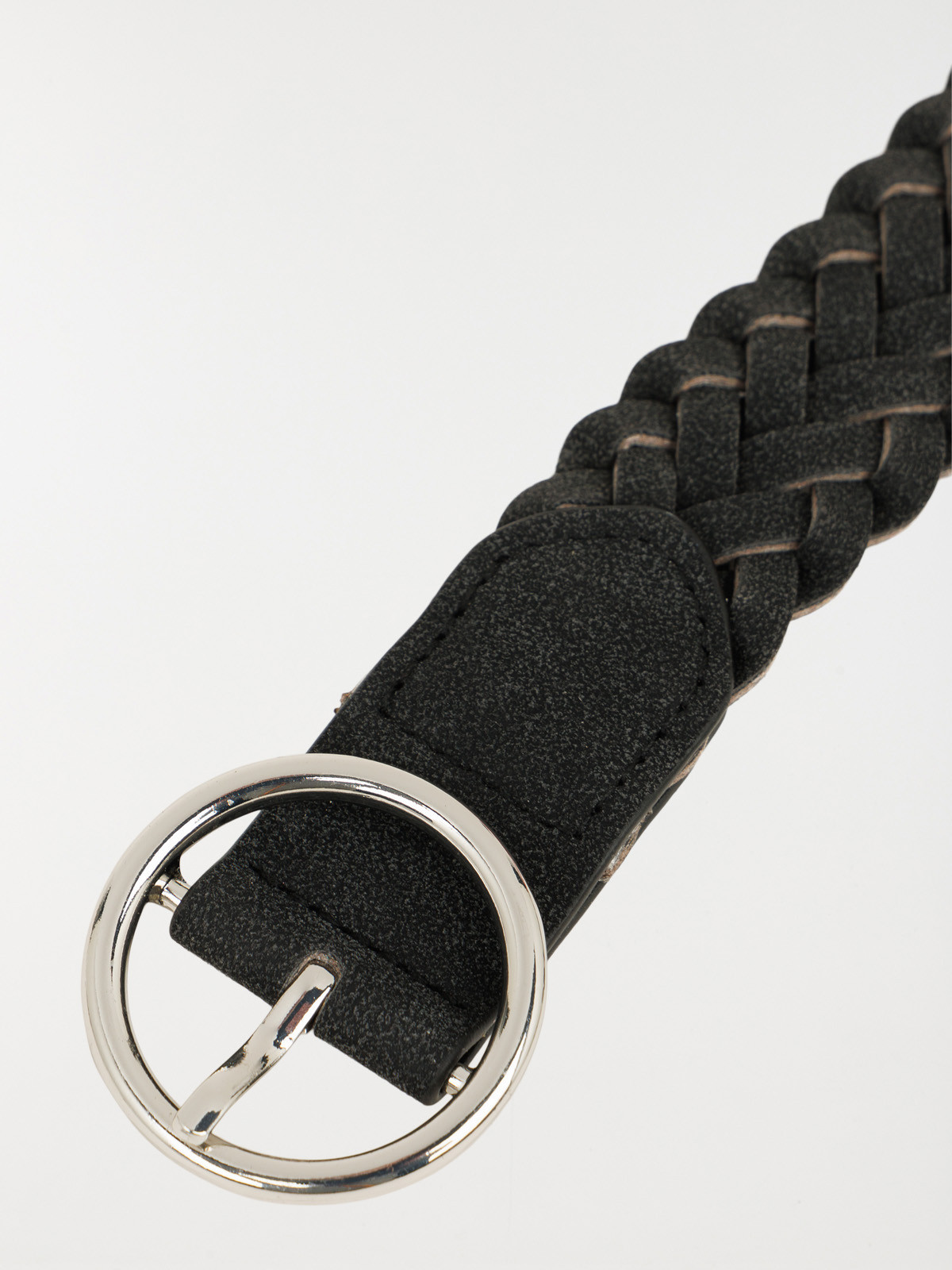 Ceinture tressée noire femme Ceinture tressée noire femme