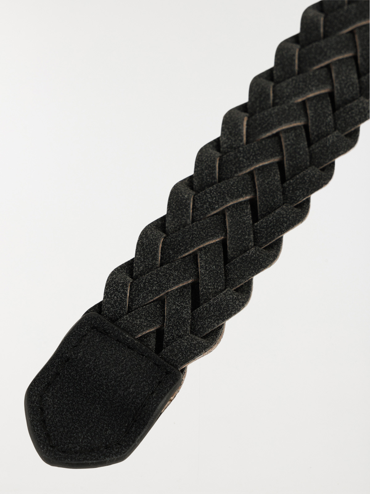 Ceinture tressée noire femme Ceinture tressée noire femme