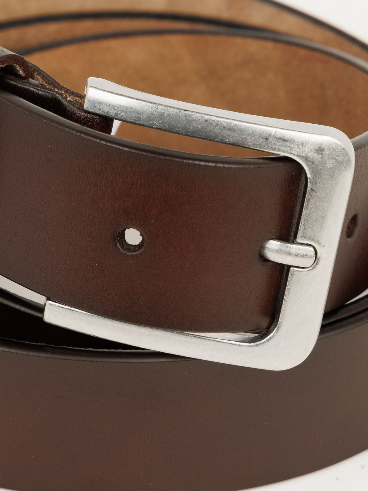 Ceinture cuir marron homme